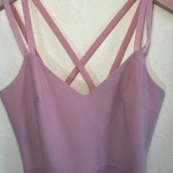 French Connection Size 4 Pink Strappy Fit and Flare Dress - Picture 11 of 11